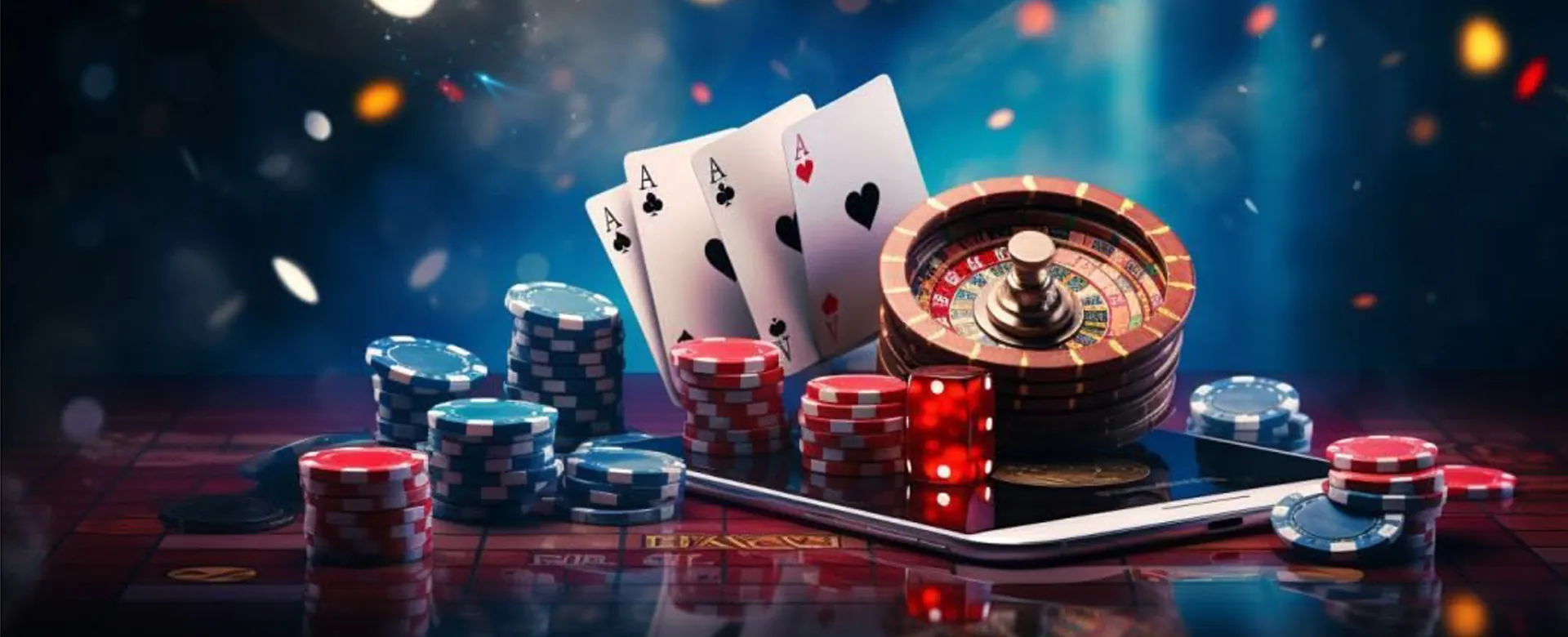 Plus777 VIP Login Background with casino elements